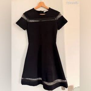 Sandro Little Black Dress -A-Line Cocktail Size S